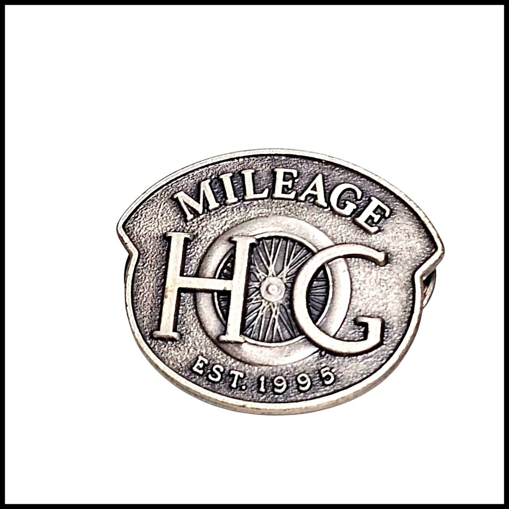 Mileage HOG Pin Harley Owners Group Est. 1995‎ Motorcycle Biker Lapel